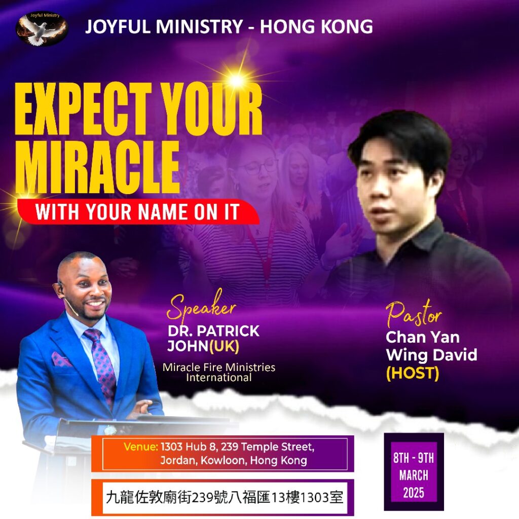 Expect your miracle with your name on it.